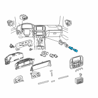 OEM Toyota Sequoia Lighter Assembly Diagram - 85500-12240