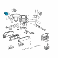 OEM Lexus LX470 Switch Assy, Outer Mirror Diagram - 84870-60060