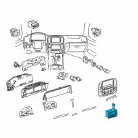 OEM 2001 Lexus LX470 Switch Assy, Cooler Control Diagram - 88610-60131-B0