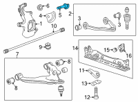 OEM 2021 GMC Sierra 2500 HD Adjust Bolt Diagram - 11549101