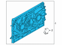 OEM Nissan Rogue Motor & Fan Assy-W/Shroud Diagram - 21481-6RA0A