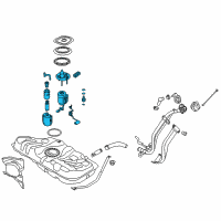 OEM Hyundai Elantra Coupe Complete-Fuel Pump Diagram - 31110-3X550