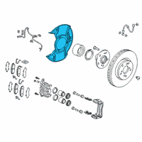 OEM Acura RDX Splash Guard, Front L Diagram - 45256-TJB-A00