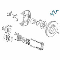 OEM 2021 Acura RDX Set, Front Brake Hose Diagram - 01464-TJB-A00