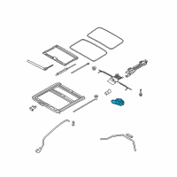 OEM 2011 Kia Forte Motor Assembly-Sunroof Diagram - 816311M200