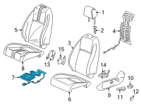 OEM 2022 Honda Civic HEATER, L- FR Diagram - 81534-T20-A21