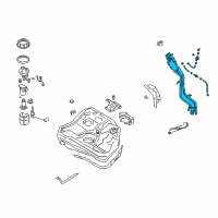 OEM 2001 Chrysler Sebring Tube-Fuel Filler Diagram - MR487081