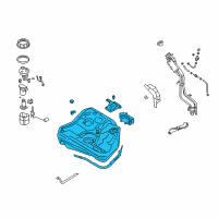 OEM Chrysler Sebring Fuel Tank Assembly Diagram - 1700A014