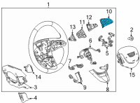 OEM Cadillac CT5 Radio Switch Diagram - 13541575