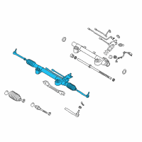 OEM Infiniti FX35 Power Steering Gear & Linkage Assembly Diagram - 49001-1CA0B