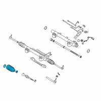 OEM 2003 Infiniti M45 Boot Kit-Power Steering Gear Diagram - D8204-VG025