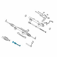 OEM 2010 Infiniti FX50 Socket Kit-Tie Rod, Inner Diagram - D8521-1CA0A