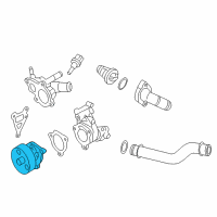 OEM 2016 Nissan Murano Pump Assembly Water Diagram - 21010-3TA0B