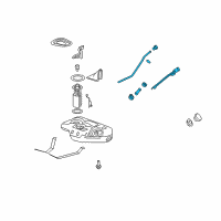 OEM 2008 Buick Lucerne Filler Pipe Diagram - 25848958