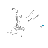 OEM 2008 GMC Savana 2500 Fuel Cap Diagram - 22802285