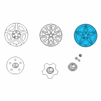 OEM 2001 Lexus IS300 Wheel, Disc Diagram - 42611-53450