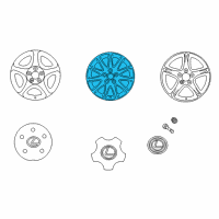 OEM 2002 Lexus IS300 Wheel, Disc Diagram - 42611-53061