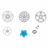 OEM 2002 Lexus IS300 Ornament Sub-Assy, Wheel Hub Diagram - 42603-53030