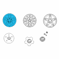 OEM 1995 Lexus SC300 Wheel, Disc Diagram - 42611-24300