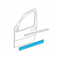 OEM 2006 Buick Terraza Body Side Molding Diagram - 19120003