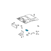 OEM 2018 Toyota Tundra Dome Lamp Assembly Diagram - 81240-0C050-E0