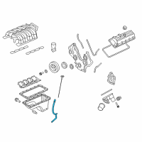 OEM 2005 Ford Mustang Oil Tube Diagram - 4R3Z-6754-BA