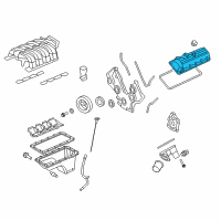 OEM 2009 Ford F-250 Super Duty Valve Cover Diagram - 9L1Z-6582-D