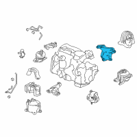 OEM Honda Bracket, RR Mounting (2.4L Diagram - 50610-T2F-A01