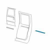 OEM 2002 Ford Excursion Belt Weatherstrip Diagram - YC3Z-7825596-AA