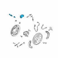 OEM 2019 Ford Fiesta Wheel Cylinder Diagram - 8V5Z-2261-A