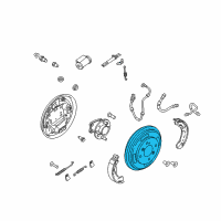 OEM 2019 Ford Fiesta Drum Diagram - C1BZ-1126-A