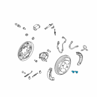 OEM 2011 Ford Fiesta Drum Screw Diagram - -W505741-S442