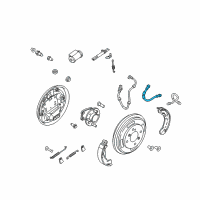 OEM 2013 Ford Fiesta Brake Hose Diagram - AE8Z-2282-A