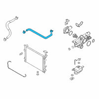 OEM 2009 Hyundai Sonata Hose Assembly-Radiator, Upper Diagram - 25414-3K500