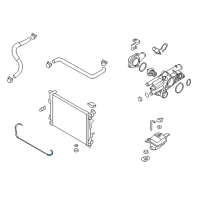 OEM 2008 Hyundai Sonata Hose Assembly-Water Diagram - 25450-3K215