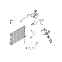 OEM Lincoln Navigator Thermostat Unit Seal Diagram - 7T4Z-8590-A