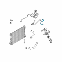 OEM 2013 Ford Mustang Overflow Hose Diagram - ER3Z-8276-A