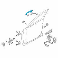 OEM Hyundai Palisade Door Outside Handle Assembly, Right Diagram - 82660-S8700