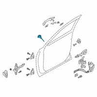 OEM 2020 Hyundai Palisade Door Key Sub Set, Left Diagram - 81970-S8A00