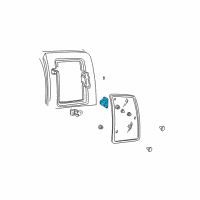 OEM Chevrolet K2500 Latch Assembly Diagram - 15954262