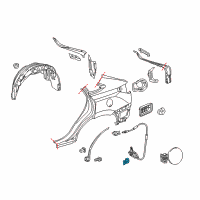 OEM Lexus IS350 Spring, Fuel Filler Opening Lid Hinge Diagram - 77366-48030