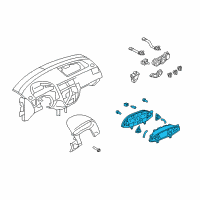 OEM 2005 Ford Focus Instrument Cluster Diagram - 4S4Z-10849-HA