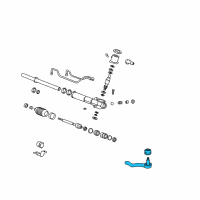 OEM 2006 Kia Optima End Assembly-Tie Rod RH Diagram - 5682038900