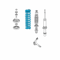 OEM 2007 Honda Accord Spring, Front Diagram - 51401-SDB-A51