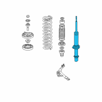 OEM 2007 Honda Accord Shock Absorber Unit, Front Diagram - 51605-SDR-A02