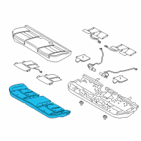 OEM 2019 Lincoln Continental Seat Cushion Pad Diagram - GD9Z-58632A23-G