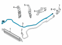 OEM BMW TRANSMISSION OIL COOLER LINE Diagram - 17-22-8-654-894