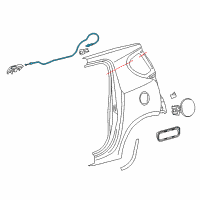 OEM 2012 Scion iQ Release Cable Diagram - 77035-74010