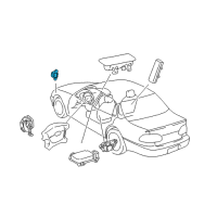 OEM 2001 Toyota Prius Sensor, Air Bag, Front RH Diagram - 89173-49255