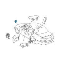 OEM 2002 Toyota Prius Sensor, Air Bag, Front RH Diagram - 89173-49255